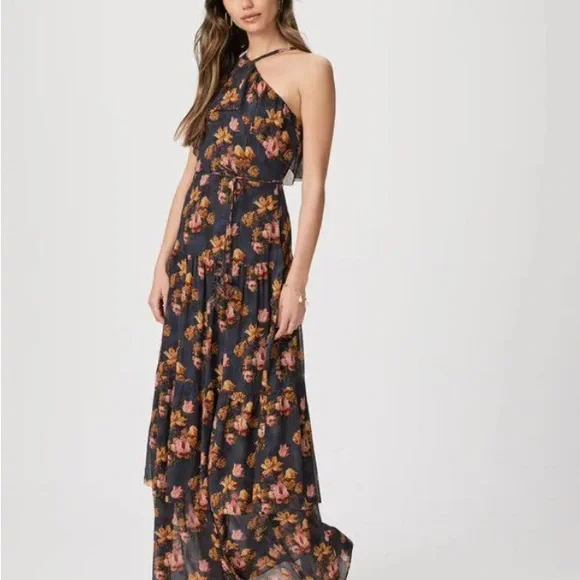 Anthropologie Calypso Floral Halter Dress 🌻 - Picture 8 of 14
